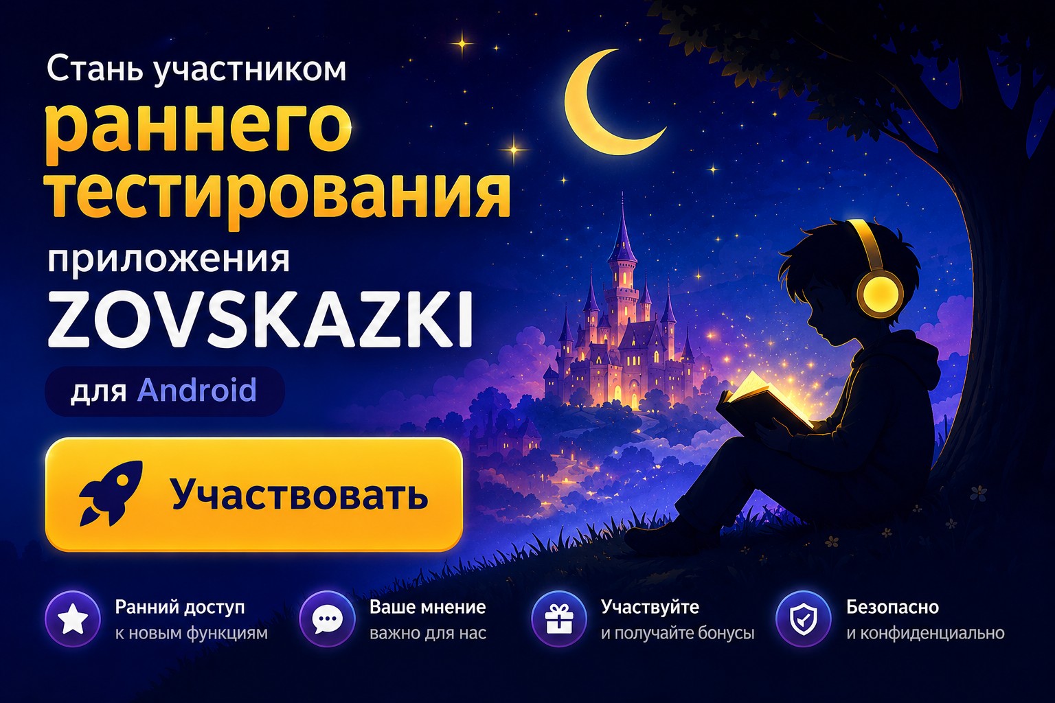 Участвуйте в раннем тестировании ZovSkazki